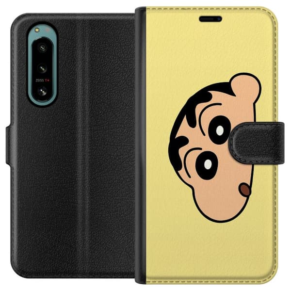 Sony Xperia 5 IV Plånboksfodral Peeking Shinchan