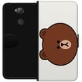 Miniatyrbillede 1 af 3: Sony Xperia XA2 Tegnebogsetui line friends brown