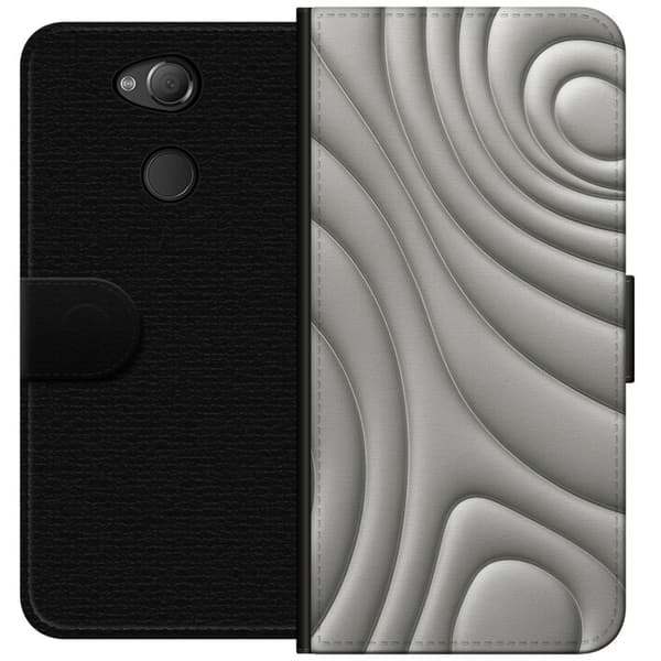 Sony Xperia XA2 Tegnebogsetui Sølvbølger