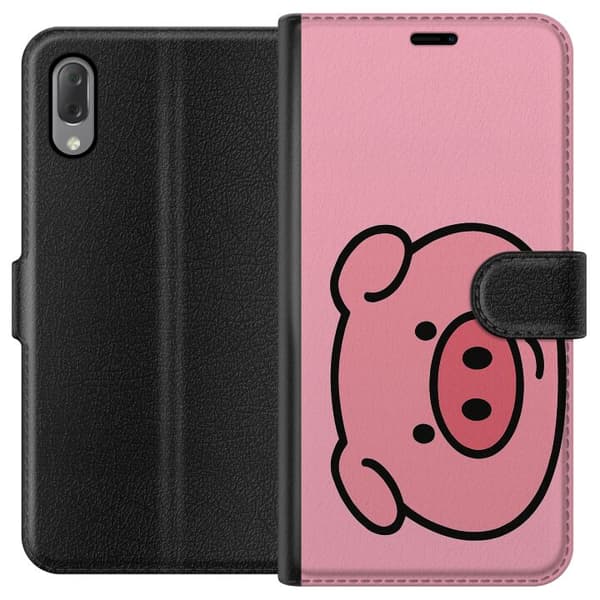 Sony Xperia L3 Lommeboketui Kawaii Piggy