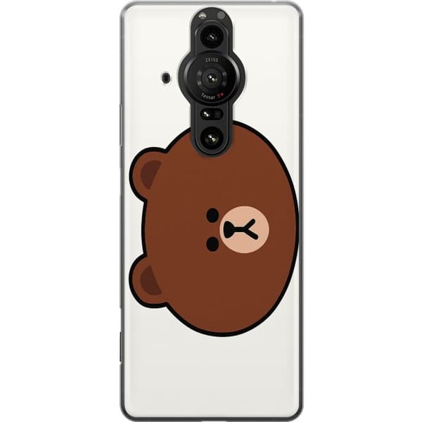 Sony Xperia Pro-I Gjennomsiktig deksel line friends brown
