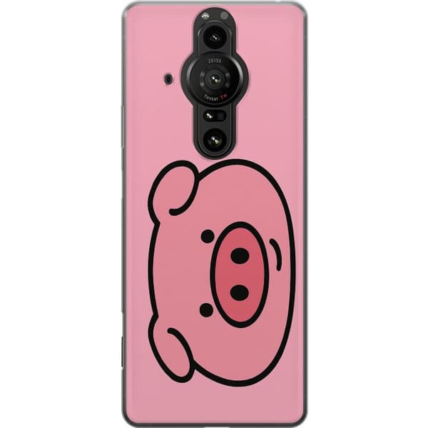 Sony Xperia Pro-I Gjennomsiktig deksel Kawaii Piggy