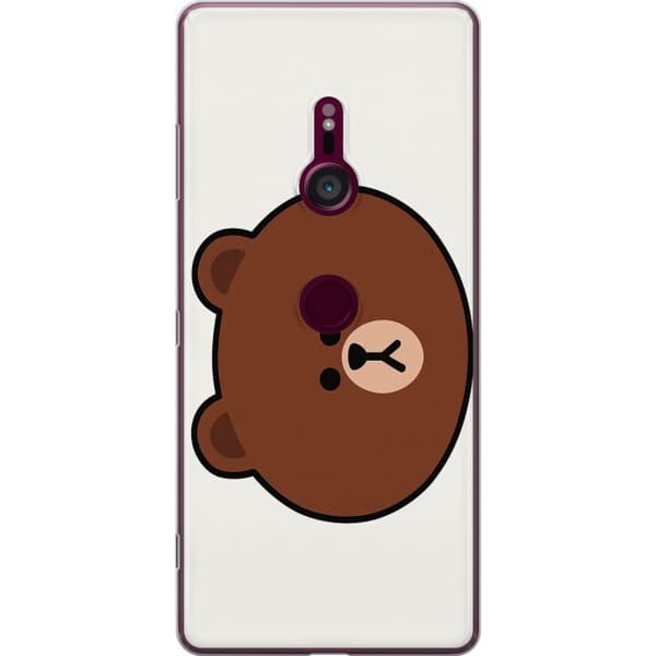 Sony Xperia XZ3 Genomskinligt Skal line friends brown