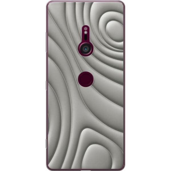 Sony Xperia XZ3 Genomskinligt Skal Silver Waves