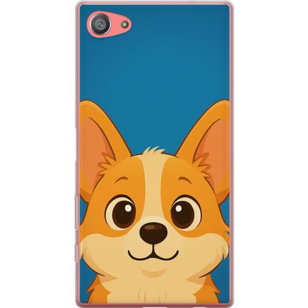 Sony Xperia Z5 Compact Läpinäkyvä kuori Hello Corgi