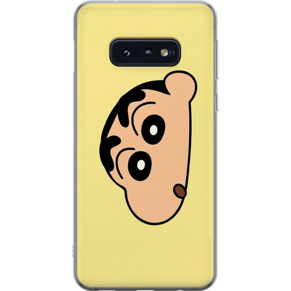 Samsung Galaxy S10e Läpinäkyvä kuori Peeking Shinchan