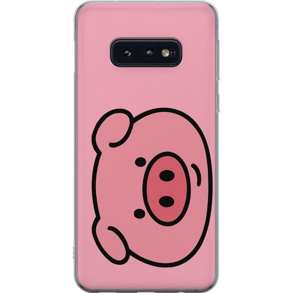Samsung Galaxy S10e Läpinäkyvä kuori Kawaii Piggy