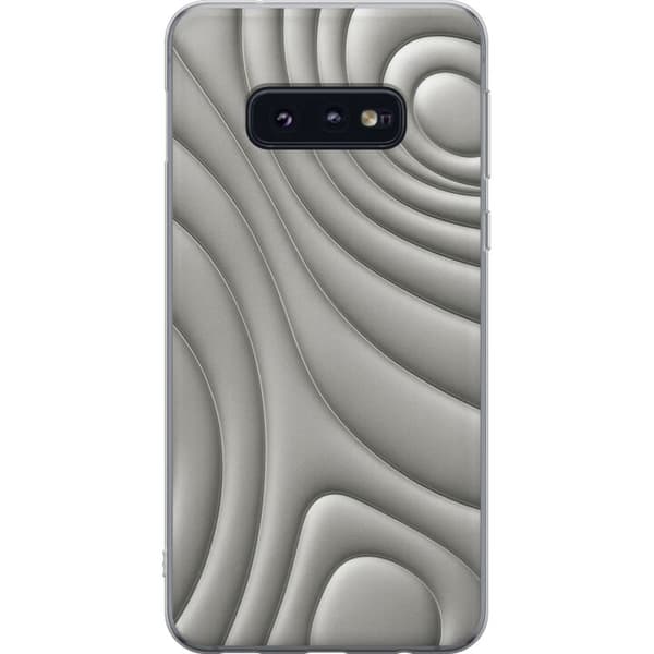 Samsung Galaxy S10e Läpinäkyvä kuori Hopea-aallot