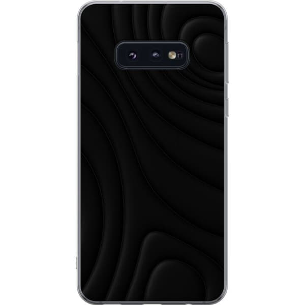 Samsung Galaxy S10e Läpinäkyvä kuori Tummat Aallot