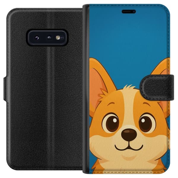 Samsung Galaxy S10e Lompakkokotelo Hello Corgi