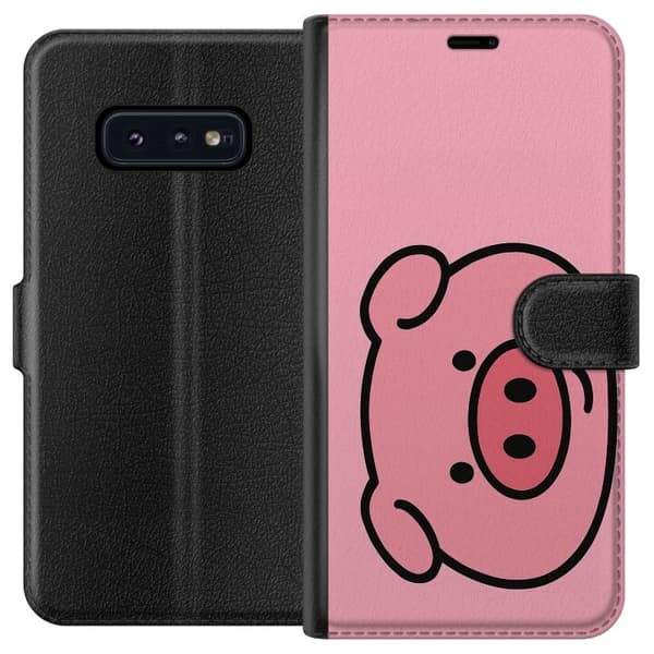 Samsung Galaxy S10e Lompakkokotelo Kawaii Piggy