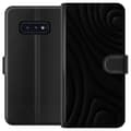 Miniatyrbillede 1 af 3: Samsung Galaxy S10e Tegnebogsetui Sorte Bølger
