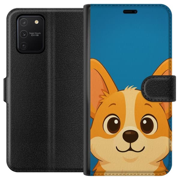 Samsung Galaxy S10 Lite Tegnebogsetui Hello Corgi