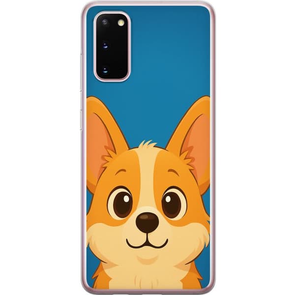Samsung Galaxy S20 Gjennomsiktig deksel Hello Corgi