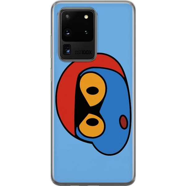 Samsung Galaxy S20 Ultra Läpinäkyvä kuori Bold Bot Head