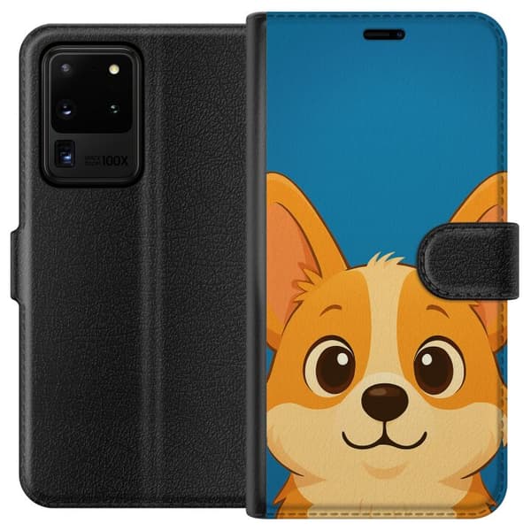 Samsung Galaxy S20 Ultra Tegnebogsetui Hello Corgi