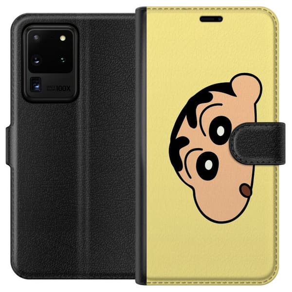 Samsung Galaxy S20 Ultra Lompakkokotelo Peeking Shinchan