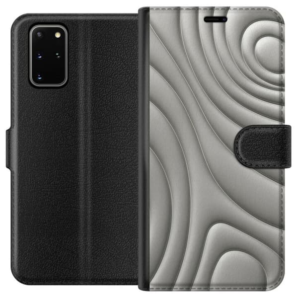 Samsung Galaxy S20+ Tegnebogsetui Sølvbølger