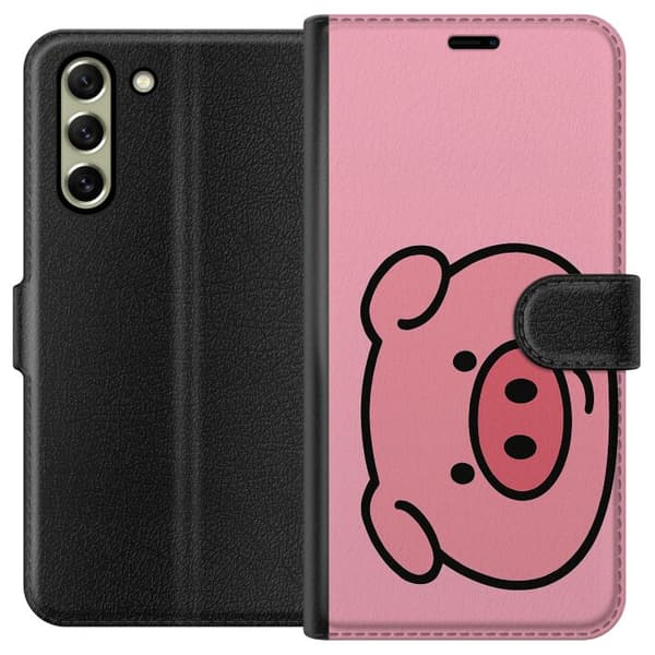 Samsung Galaxy S21 FE 5G Lommeboketui Kawaii Piggy