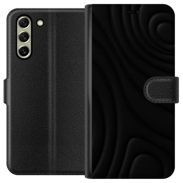 Samsung Galaxy S21 FE 5G Plånboksfodral Black Waves