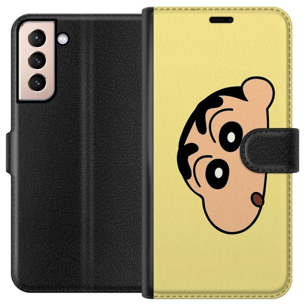 Samsung Galaxy S21 Plånboksfodral Peeking Shinchan