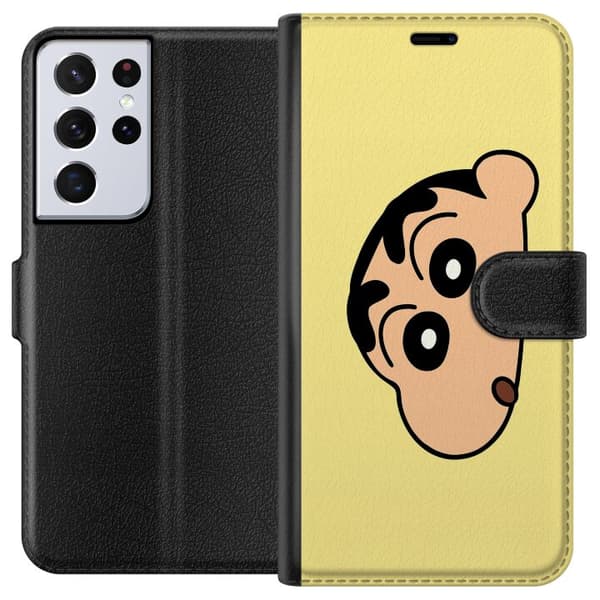 Samsung Galaxy S21 Ultra 5G Plånboksfodral Peeking Shinchan