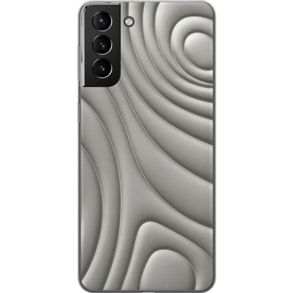 Samsung Galaxy S21+ 5G Läpinäkyvä kuori Hopea-aallot