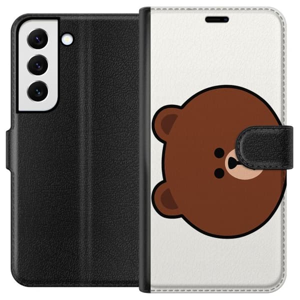 Samsung Galaxy S22+ 5G Tegnebogsetui line friends brown
