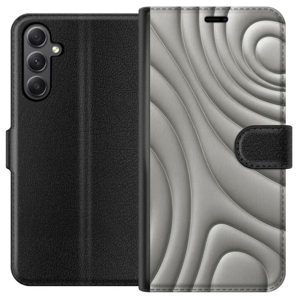 Samsung Galaxy S23 FE Plånboksfodral Silver Waves