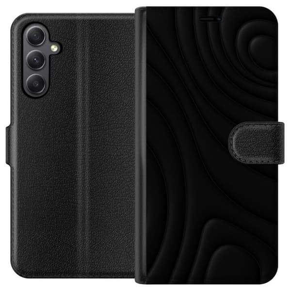 Samsung Galaxy S23 FE Lommeboketui Svarte Bølger
