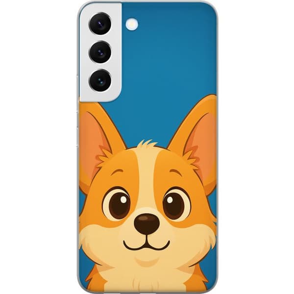 Samsung Galaxy S22+ 5G Läpinäkyvä kuori Hello Corgi