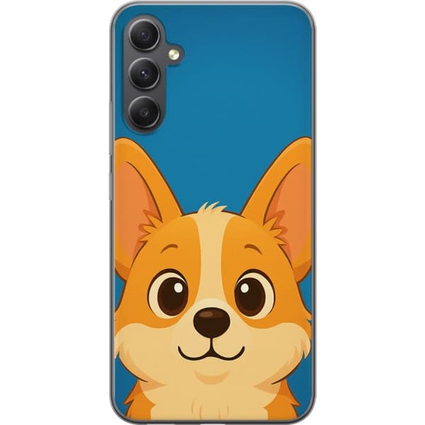 Samsung Galaxy S23 FE Gennemsigtig cover Hello Corgi