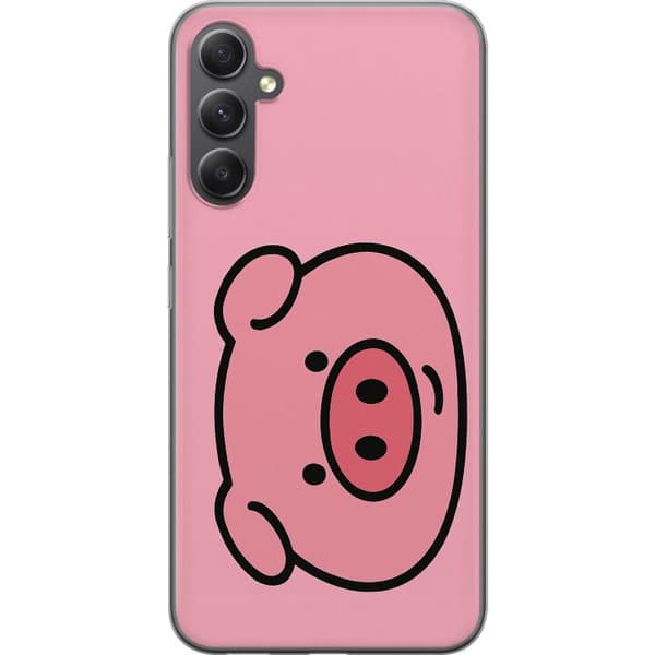 Samsung Galaxy S23 FE Läpinäkyvä kuori Kawaii Piggy