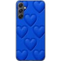 Miniatyrbillede 1 af 3: Samsung Galaxy S23 FE Gennemsigtig cover Blå Hjerter
