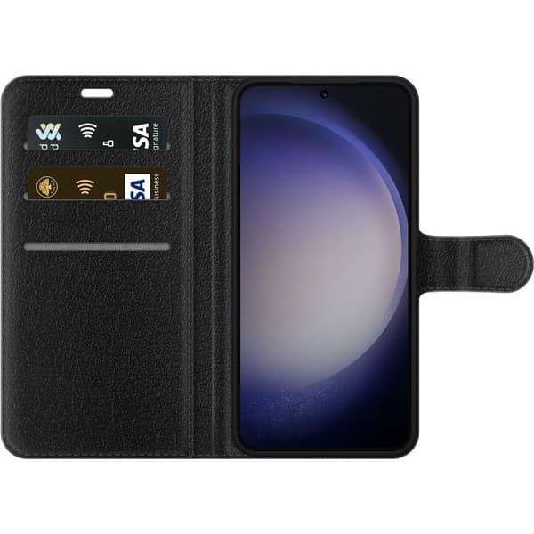 Samsung Galaxy S23 Lompakkokotelo Siniset Sydämet