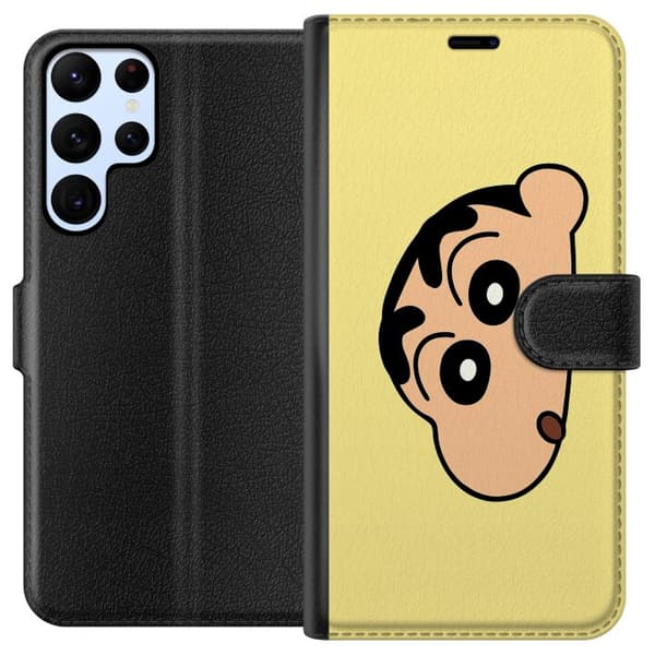 Samsung Galaxy S24 Ultra Plånboksfodral Peeking Shinchan