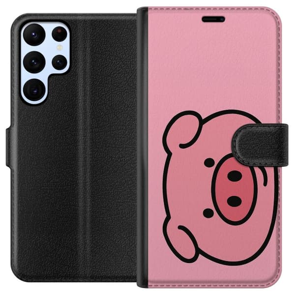 Samsung Galaxy S24 Ultra Plånboksfodral Kawaii Piggy