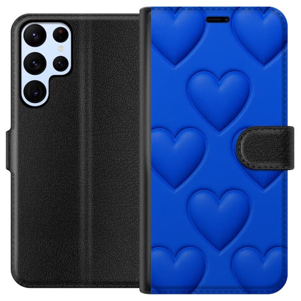 Samsung Galaxy S24 Ultra Plånboksfodral Blue Hearts
