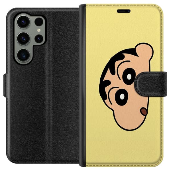 Samsung Galaxy S23 Ultra Tegnebogsetui Peeking Shinchan