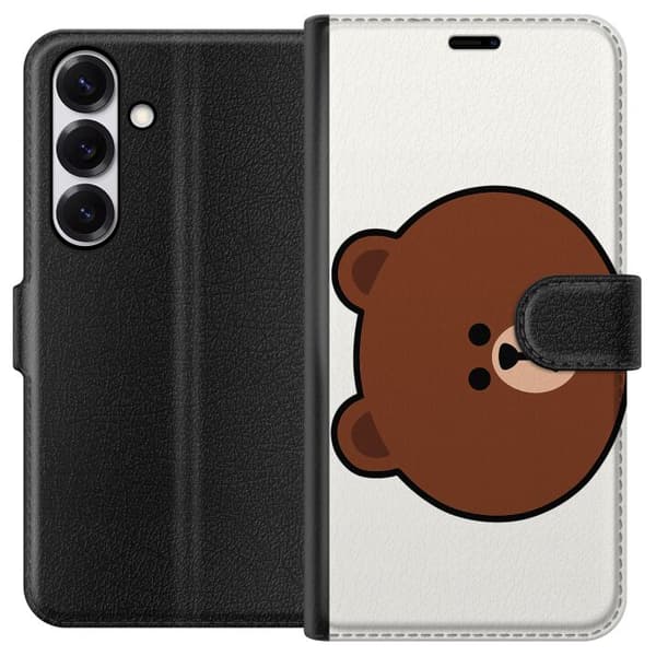 Samsung Galaxy S25 Tegnebogsetui line friends brown