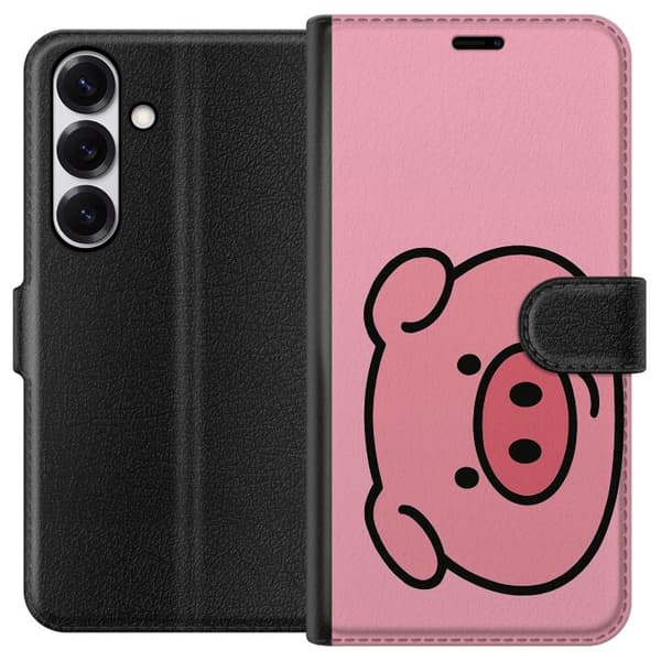 Samsung Galaxy S25 Lommeboketui Kawaii Piggy