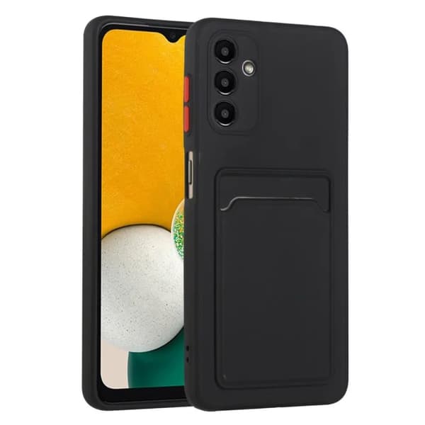Samsung Galaxy A14 skal mobilskal korthållare slot svart