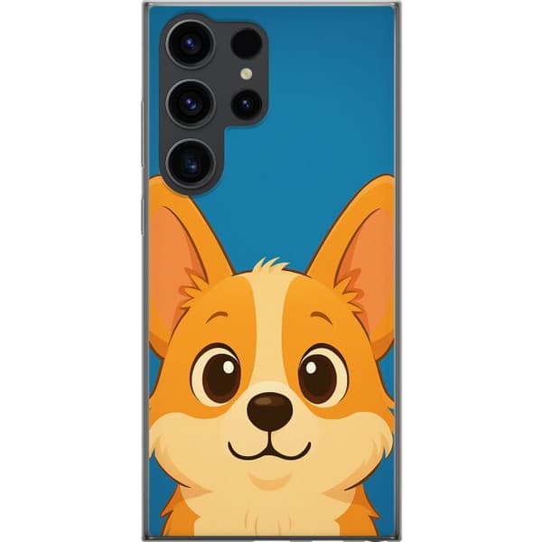 Samsung Galaxy S24 Ultra Gennemsigtig cover Hello Corgi