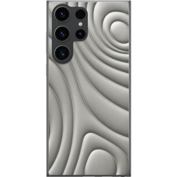 Samsung Galaxy S24 Ultra Gennemsigtig cover Sølvbølger
