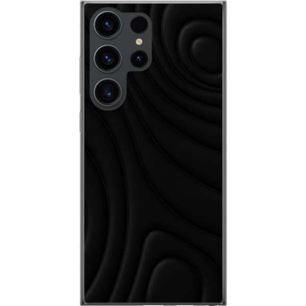 Samsung Galaxy S24 Ultra Läpinäkyvä kuori Tummat Aallot