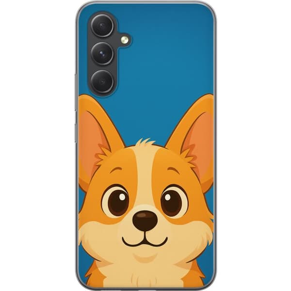 Samsung Galaxy S24 FE Gennemsigtig cover Hello Corgi
