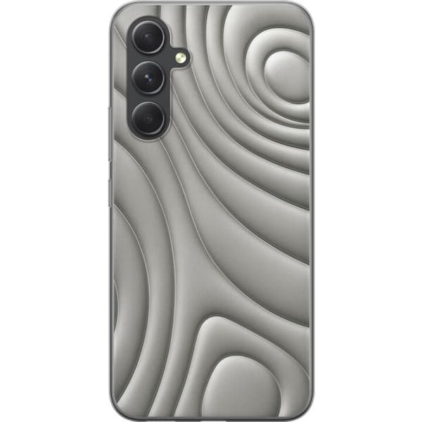 Samsung Galaxy S24 FE Läpinäkyvä kuori Hopea-aallot