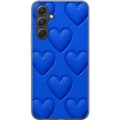 Miniatyrbillede 1 af 3: Samsung Galaxy S24 FE Gennemsigtig cover Blå Hjerter