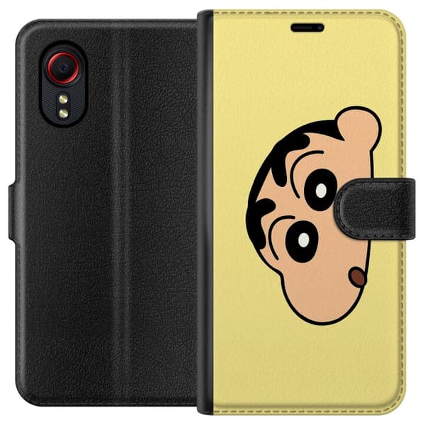Samsung Galaxy Xcover 5 Plånboksfodral Peeking Shinchan