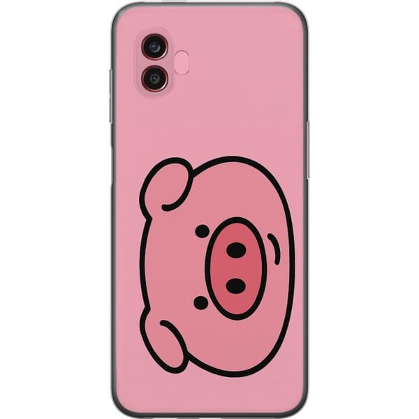 Samsung Galaxy Xcover6 Pro Genomskinligt Skal Kawaii Piggy
